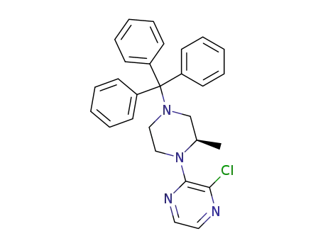 (R)-1-(3-chloro-2-pyrazinyl)-2-methyl-4-tritylpiperazine
