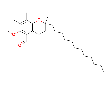 3,4-dihydro-2-dodecyl-6-methoxy-2,7,8-trimethyl-2H-benzopyran-5-carboxaldehyde