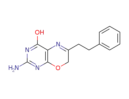 Molecular Structure of 70080-77-2 (2-amino-6-(2-phenylethyl)-3,7-dihydro-4H-pyrimido[4,5-b][1,4]oxazin-4-one)