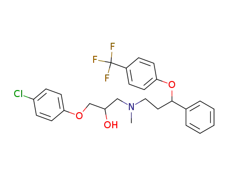 1-(4-chloro-phenoxy)-3-{methyl-[3-phenyl-3-(4-trifluoromethyl-phenoxy)-propyl]-amino}-propan-2-ol