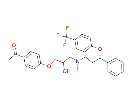 1-[4-(2-hydroxy-3-{methyl-[3-phenyl-3-(4-trifluoromethyl-phenoxy)-propyl]-amino}-propoxy)-phenyl]-ethanone