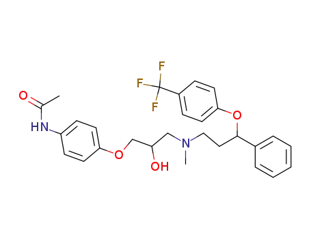 N-[4-(2-hydroxy-3-{methyl-[3-phenyl-3-(4-trifluoromethyl-phenoxy)-propyl]-amino}-propoxy)-phenyl]-acetamide