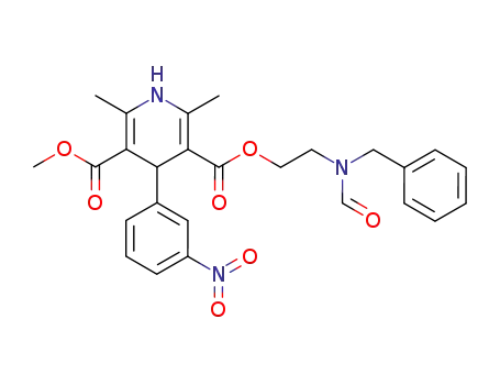 2,6-dimethyl-4-(3-nitro-phenyl)-1,4-dihydro-pyridine-3,5-dicarboxylic acid 3-[2-(benzyl-formyl-amino)-ethyl] ester 5-methyl ester