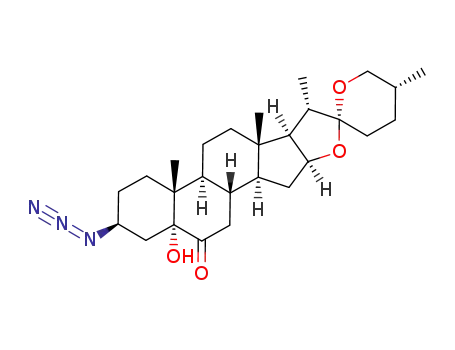 (25R)-3β-azido-5-hydroxy-5α-spirostan-6-one