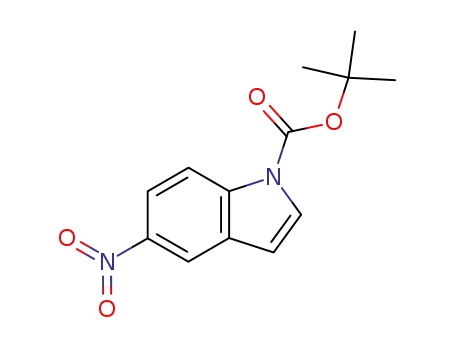 Molecular Structure of 166104-19-4 (TERT-BUTYL 5-NITRO-1H-INDOLE-1-CARBOXYLATE)