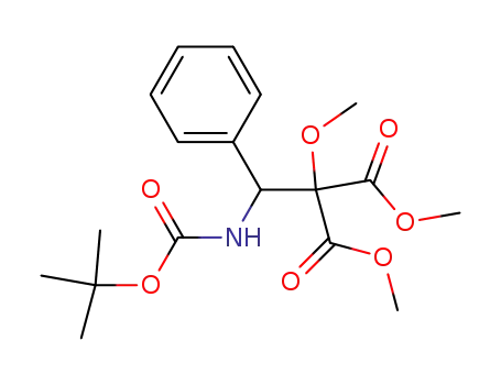 2-(tert-butoxycarbonylamino-phenyl-methyl)-2-methoxy-malonic acid dimethyl ester