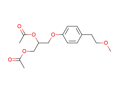 acetic acid 1-acetoxymethyl-2-[4-(2-methoxy-ethyl)-phenoxy]-ethyl ester