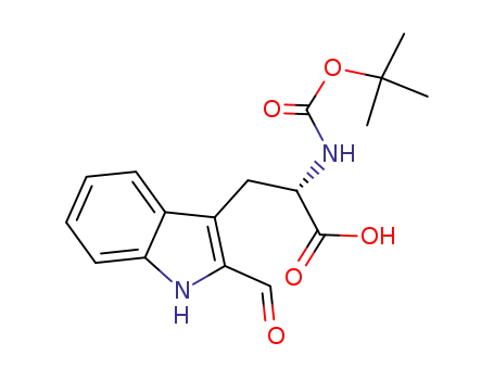 2-((tert-butoxycarbonyl)amino)-3-(2-formyl-1H-indol-3-yl)propanoic acid
