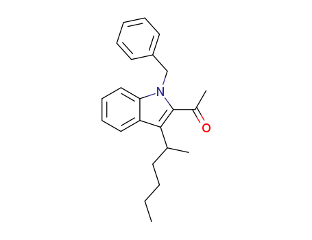 (+)-1-[1-benzyl-3-(1-methylpentyl)-1H-indol-2-yl]ethanone