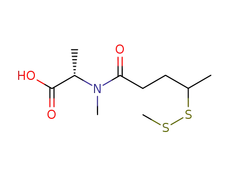 N-methyl-N-[(4-(R,S)-methyldithio)-1-oxopentyl]-L-alanine