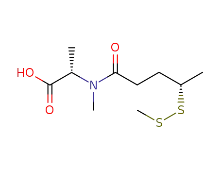 N-methyl-N-[(4-(S)-methyldithio)-1-oxopentyl]-S-alanine