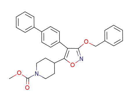 3-benzyloxy-4-(4-biphenyl)-5-(1-methoxycarbonyl-4-piperidinyl)isoxazole