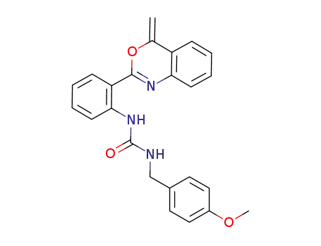 1-(4-methoxybenzyl)-3-[2-(methylene-4H-benzo[d][1,3]oxazine-2-yl)phenyl]urea