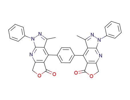 1,4-bis(3-methyl-1-phenyl-1,7-dihydro-5H-furo[3,4-b]pyrazolo[4,3-e]pyridin-5-one-4-yl)benzene