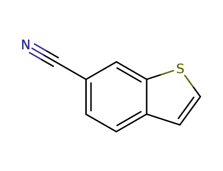 Molecular Structure of 154650-81-4 (1-benzothiophene-6-carbonitrile)