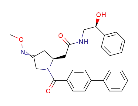 2-[(2S,4EZ)-1-(biphenyl-4-ylcarbonyl)-4-(methoximino)pyrrolidin-2-yl]-N-[(2S)-2-hydroxy-2-phenylethyl] acetamide