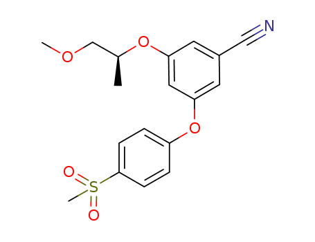 3-[(1S)-2-methoxy-1-methylethoxy]-5-[4-(methylsulfonyl)phenoxy]benzonitrile