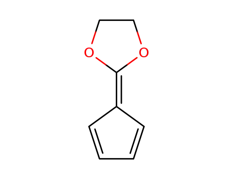 Molecular Structure of 67399-79-5 (1,3-Dioxolane, 2-(2,4-cyclopentadien-1-ylidene)-)