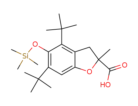 4,6-di-t-butyl-2-methyl-5-trimethylsilyloxy-2,3-dihydrobenzofuran-2-carboxylic acid