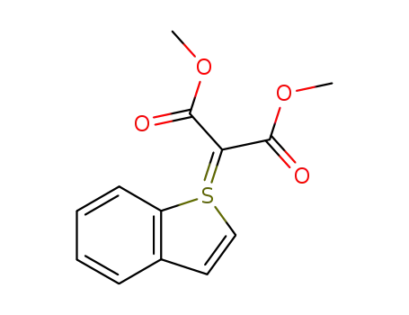 Molecular Structure of 72932-82-2 (Benzo[b]thiophenium, 2-methoxy-1-(methoxycarbonyl)-2-oxoethylide)