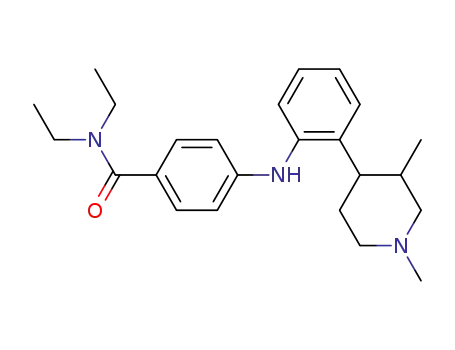 (+/-)-4-[N-{(3RS,4SR)-N,3-Dimethyl-4-piperidinyl}phenylamino]-N,N-diethylbenzamide