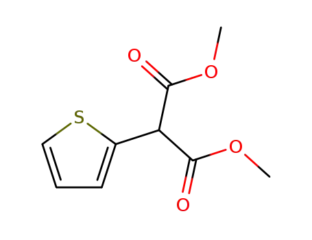 Molecular Structure of 66946-94-9 (Propanedioic acid, 2-thienyl-, dimethyl ester)