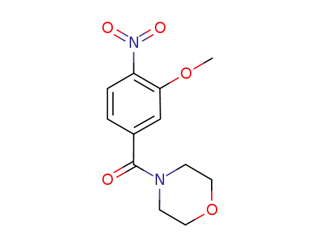 Molecular Structure of 761440-55-5 (Morpholine, 4-(3-methoxy-4-nitrobenzoyl)-)