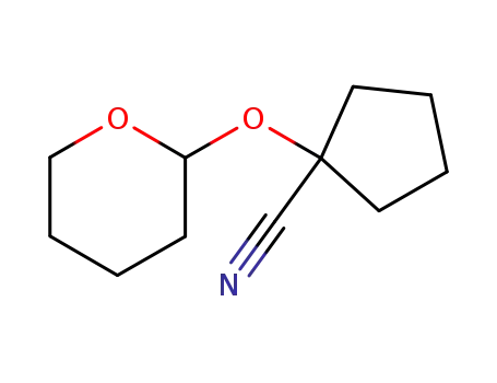 1-tetrahydropyran-2-yloxy-cyclopentanecarbonitrile