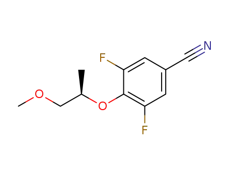3,5-difluoro-4-(2-methoxy-(1R)-methyl-ethoxy)-benzonitrile