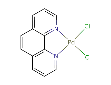 Molecular Structure of 14783-10-9 (DICHLORO(1,10-PHENANTHROLINE)PALLADIUM(II))