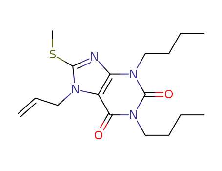 1,3-dibutyl-8-(methylthio)-7-(2-propen-1-yl)-3,7-dihydro-1H-purine-2,6-dione