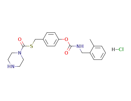 S-4-[[(2-Methylbenzyl)amino]carbonyl]oxybenzyl piperazine-1-thiocarboxylate hydrochloride