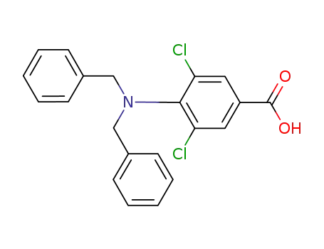 3,5-dichloro-4-dibenzylaminobenzoic acid