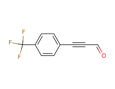 Molecular Structure of 183801-13-0 (2-Propynal, 3-[4-(trifluoromethyl)phenyl]-)