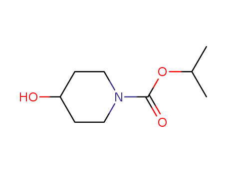 Molecular Structure of 832715-51-2 (Isopropyl 4-hydroxypiperidine-1-carboxylate)