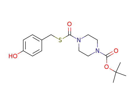 S-4-hydroxybenzyl 4-tert-butoxycarbonylpiperazine-1-thiocarboxylate