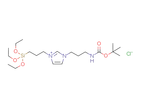 1-[(N-tert-butoxycarbonyl)aminopropyl]-3-(3-triethoxysilylpropyl)imidazolinium chloride