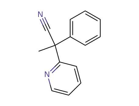 Molecular Structure of 139764-31-1 (2-Pyridineacetonitrile, a-methyl-a-phenyl-)