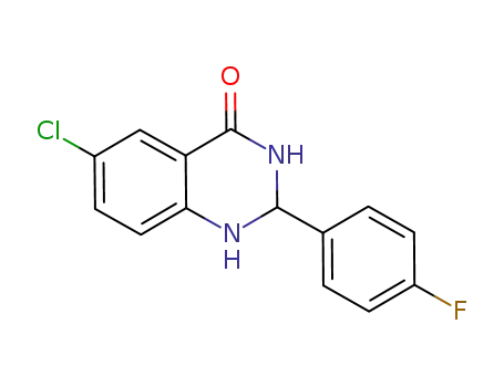 6-chloro-2-(4-fluorophenyl)-2,3-dihydroquinazolin-4(1H)-one
