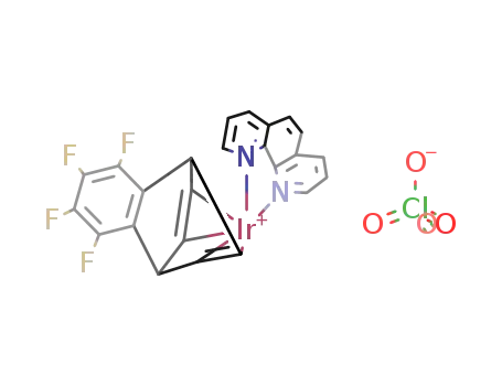 {Ir(tetrafluorobenzobarrelene)(1,10-phenanthroline)}ClO4