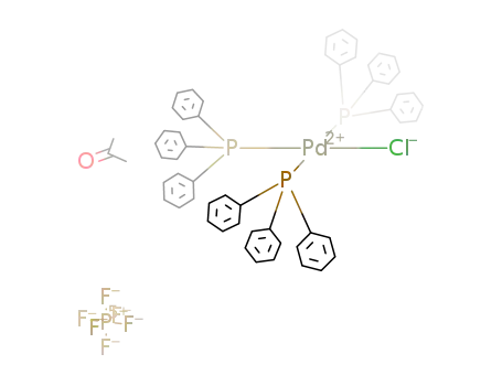 chlorotris(triphenylphosphine)palladium(II) hexafluorophosphate * acetone