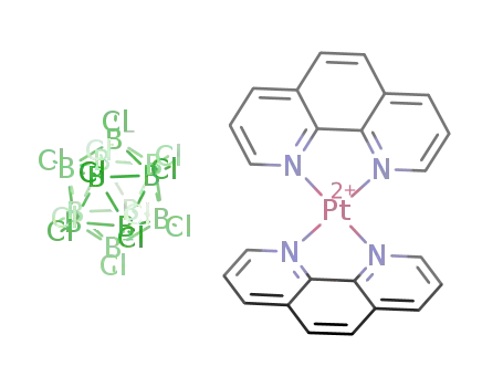 [platinum(II)(1,10-phenanthroline)2]B12Cl12