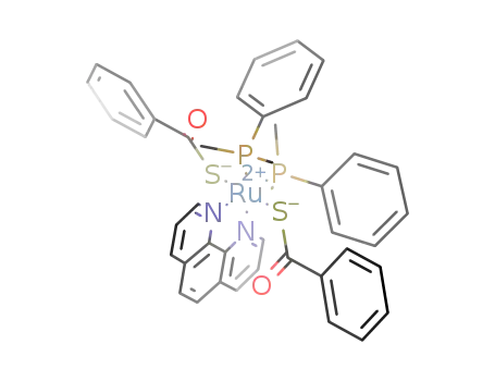 bis(dimethylphenylphosphine)bis(monothiobenzoato)(1,10-phenanthroline)ruthenium(II)