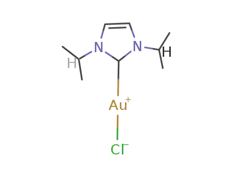 (1,3-diisopropylimidazolin-2-ylidene)gold(I) chloride