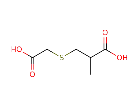 Molecular Structure of 34914-38-0 (Propanoic acid, 3-[(carboxymethyl)thio]-2-methyl-)