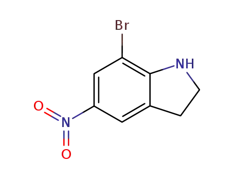 7-bromo-5-nitro-2,3-dihydro-1H-indole cas  87240-06-0