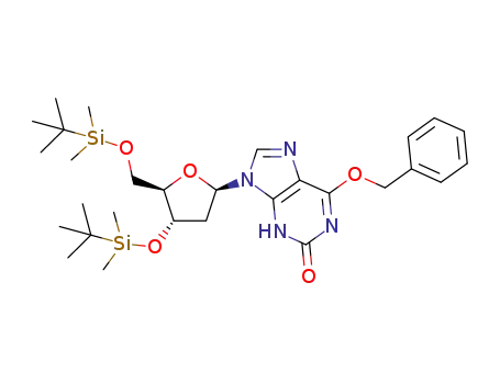 O6-benzyl-3',5'-bis-O-(tert-butyldimethylsilyl)-2'-deoxyxanthosine