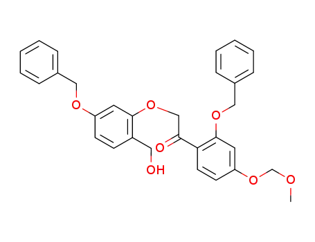 2-(5'-benzyloxy-2'-hydroxymethyl)phenoxy-1-(2'-benzyloxy-4'-methoxy-methylenoxy)phenylethanone