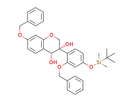 (+)-4'-tert-butyldimethylsilyloxy-2',7-(dibenzyloxy)isoflavan-3,4-diol