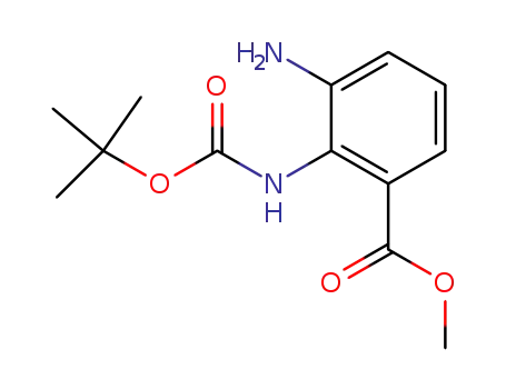 Benzoic acid, 3-amino-2-[[(1,1-dimethylethoxy)carbonyl]amino]-, methyl ester